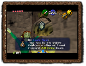 Ocarina of Time Große Geldbörse
