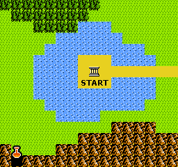Zelda II: Adventure of Link Oberwelt Karte