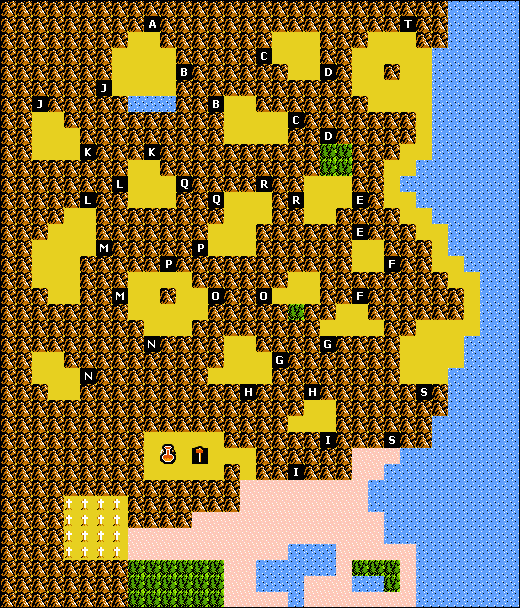Zelda II: Adventure of Link Bagus Versteck